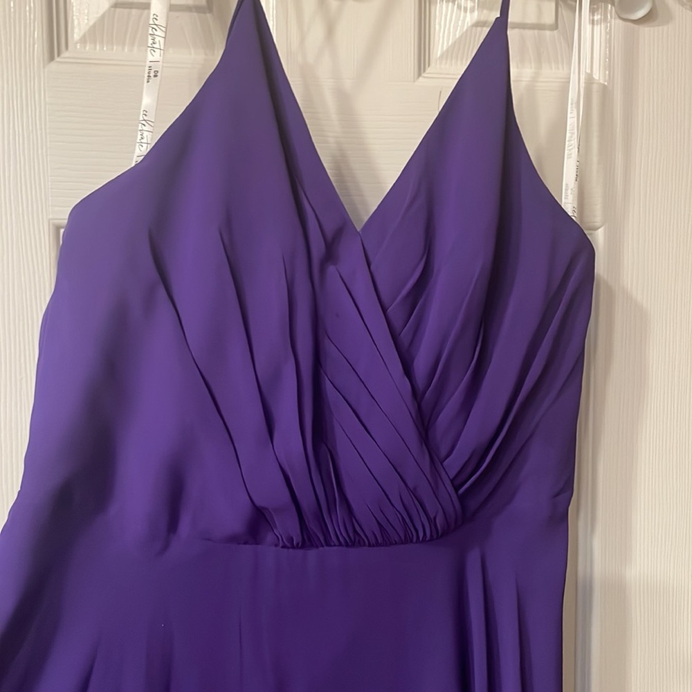 Spaghetti Strap Full Skirt Bridesmaid Dress